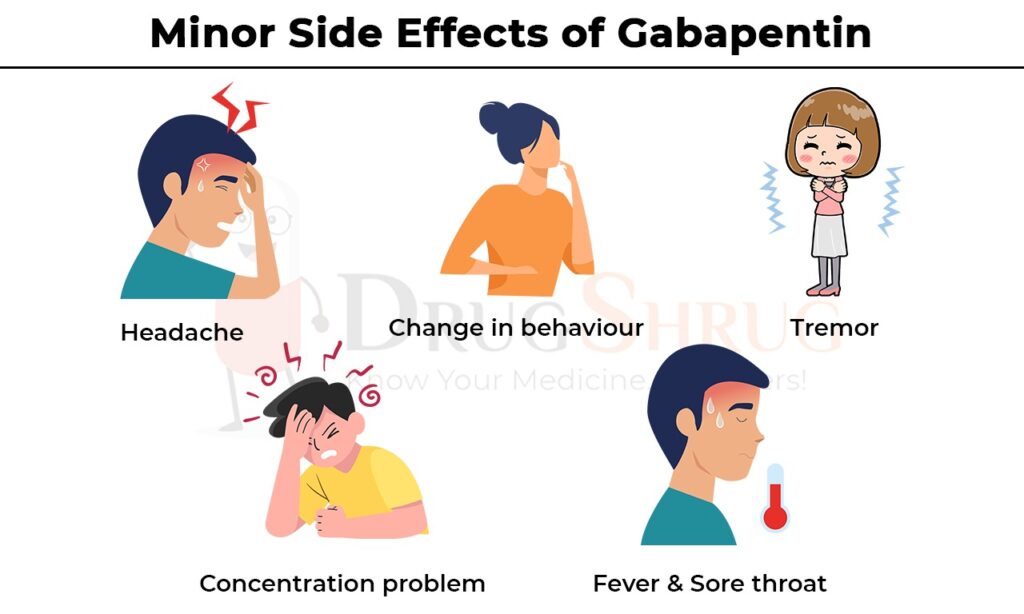 minor side effects of gabapentin